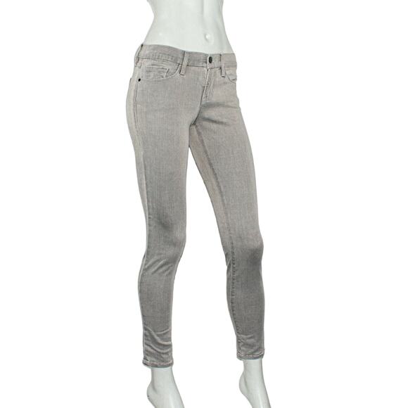 Frame Denim Denim - Frame Denim Le Skinny De Jeanne Jeans in Gray Trocadero Women's Size 25